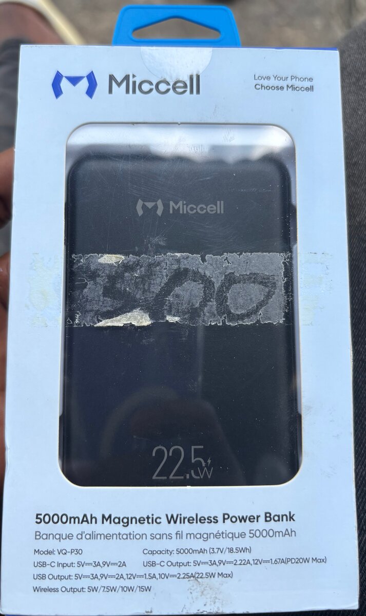 Power Bank Magnétique 5000mAh