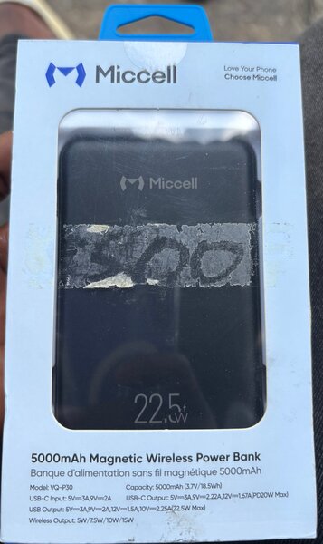 Power Bank Magnétique 5000mAh