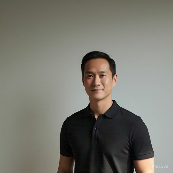 Black polo shirt