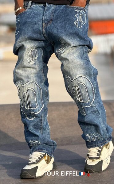 Jean streetwear avec logo