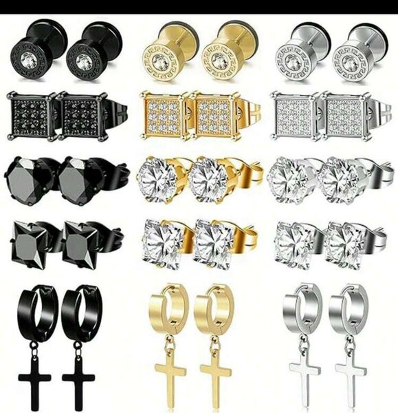 Set de boucles d'oreilles élégantes