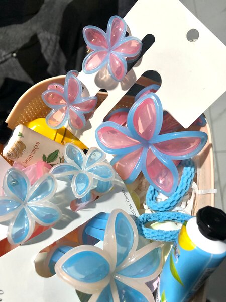 Clips à cheveux fleurs