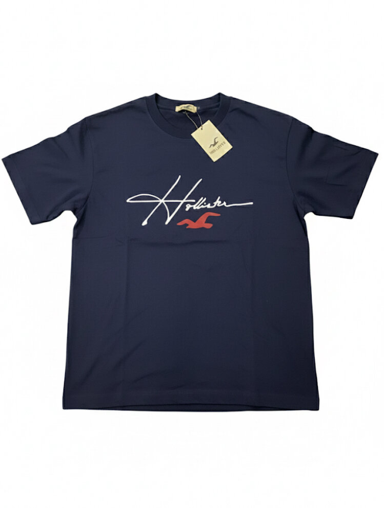 T-shirt bleu Hollister