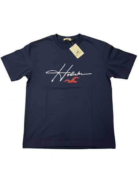 T-shirt bleu Hollister