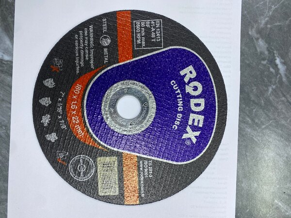 Отрезной диск по металлу Ф180 мм RODEX