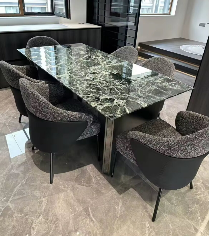 Table salle à manger marbre noir