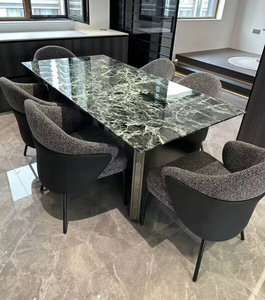 Table salle à manger marbre noir