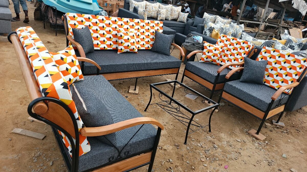 Ensemble de fauteuil en fer