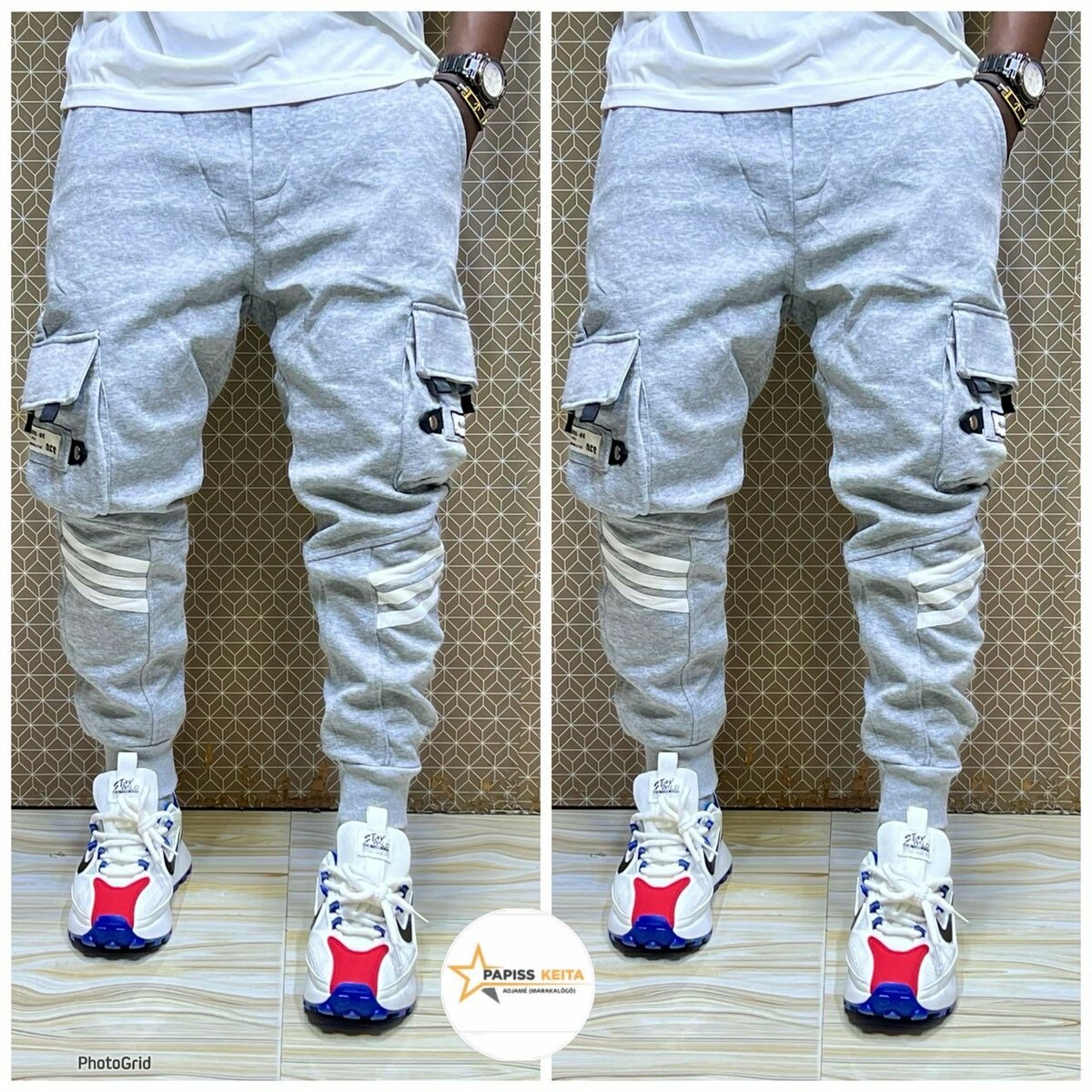 Pantalon cargo décontracté homme