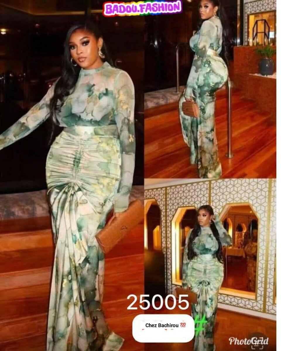 Robe longue transparente élégante pour femmes