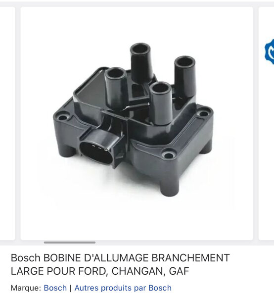Bobine d'Allumage Bosch pour Ford