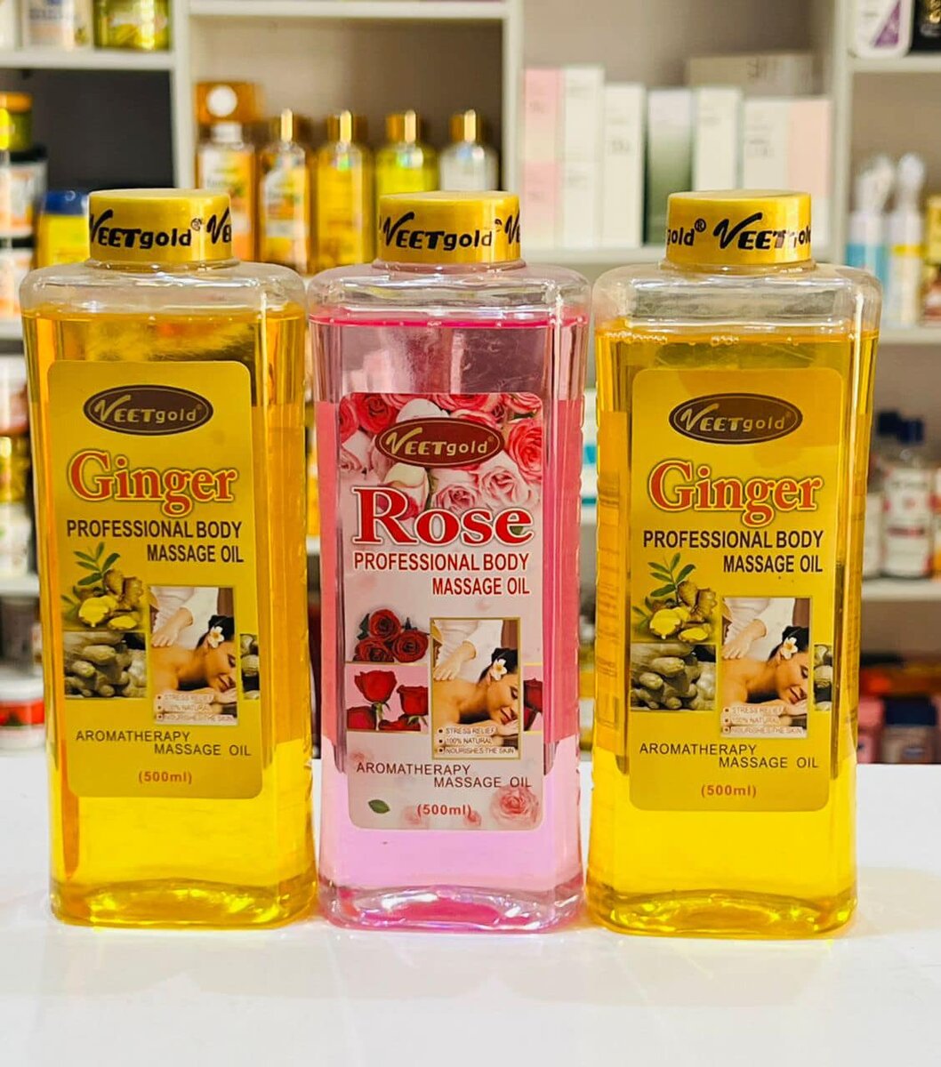 Professional Body Massage Oil Ginger and Rose