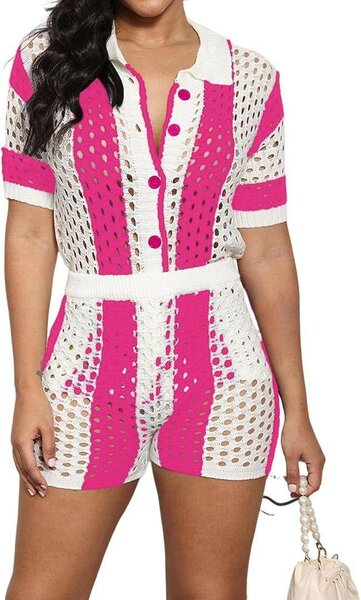 Ensemble short crochet tendance