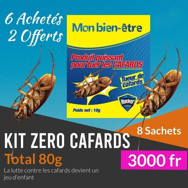 Kit Anti-Cafards- 8 Sachets