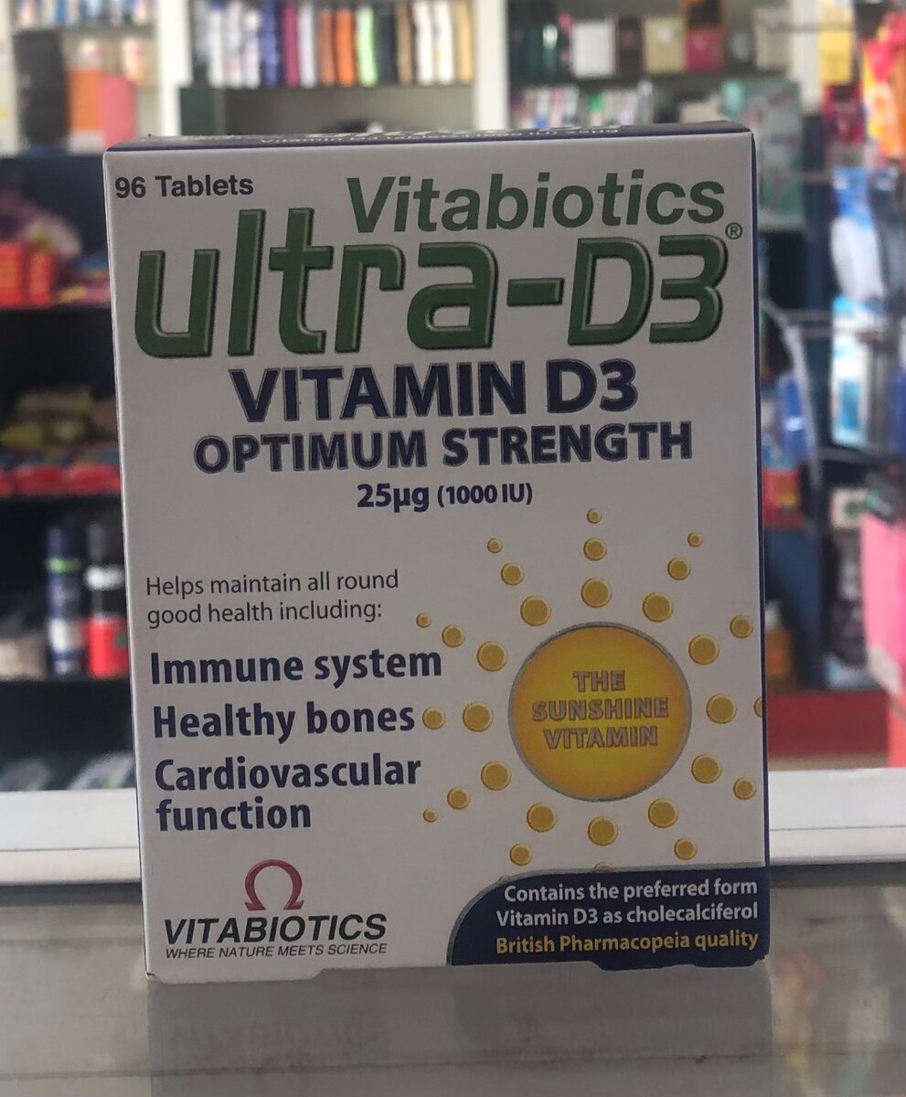 ULTRA VITAMIN D3 1000iu 96,s