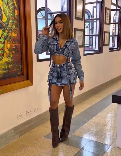 Ensemble denim moderne