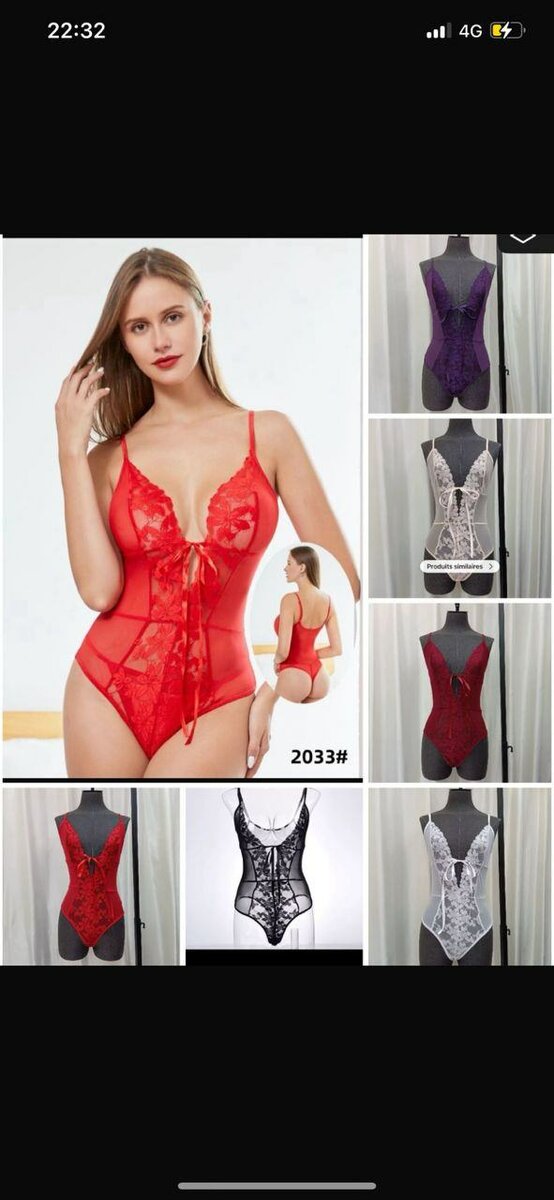 Lace Bodysuit Lingerie Women