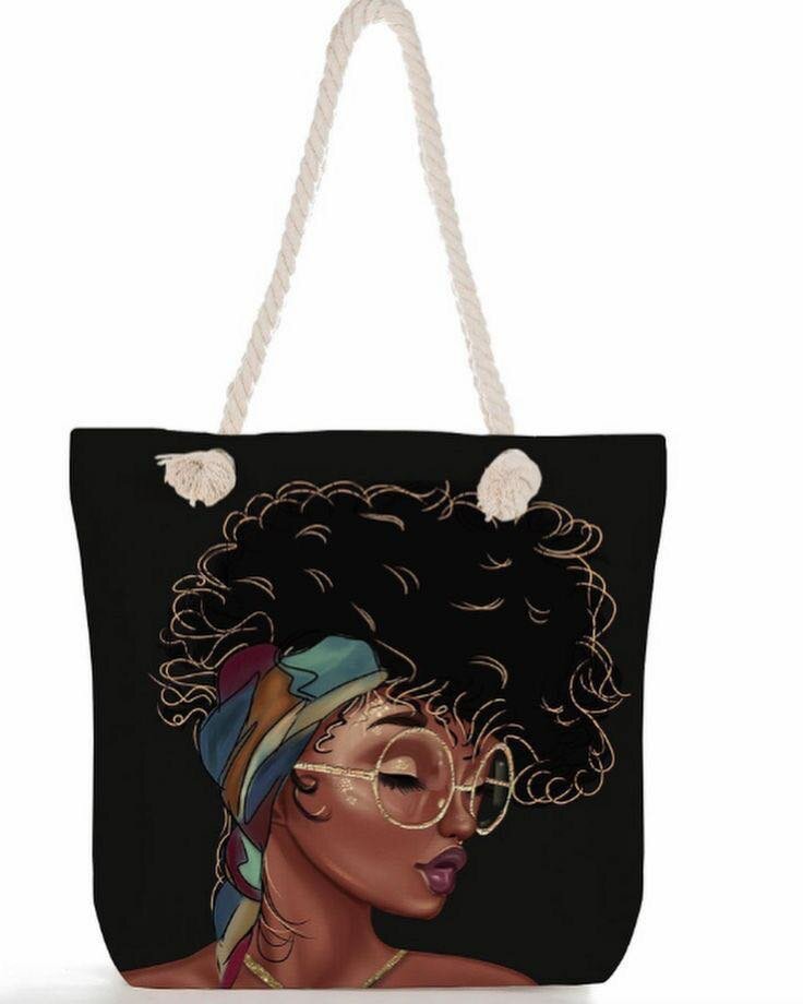Tote Bags Afro Art Femme