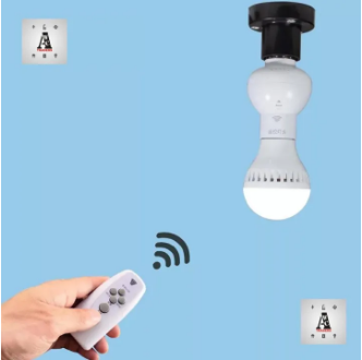 Wireless Remote Control Lamp Holder IR Remote