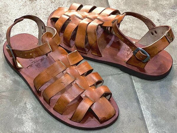 Sandale cuir homme