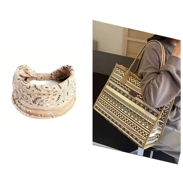 Sac à main motif ethnique