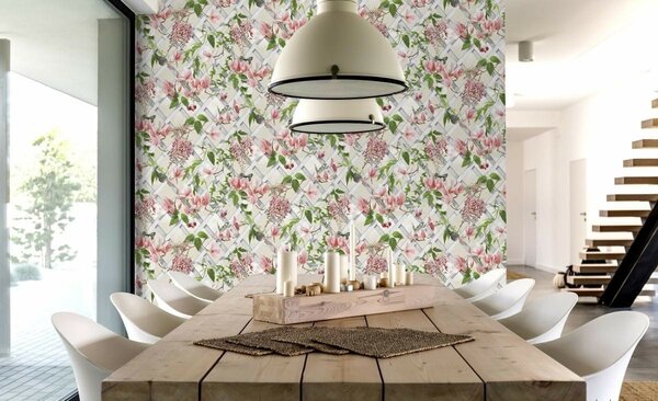 Papier Peint Fleurs Exotiques