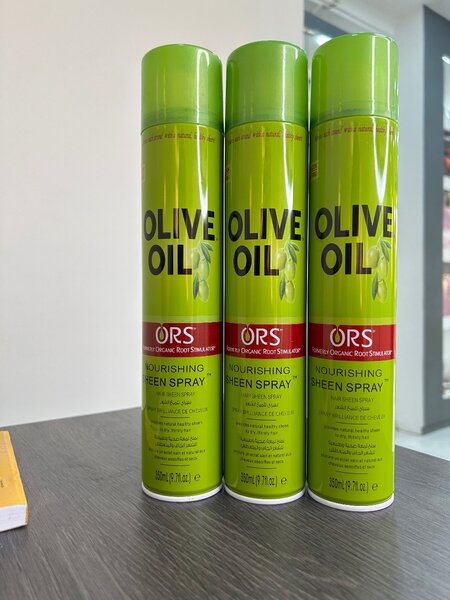 ORS Olive Oil Nourishing Sheen Spray.