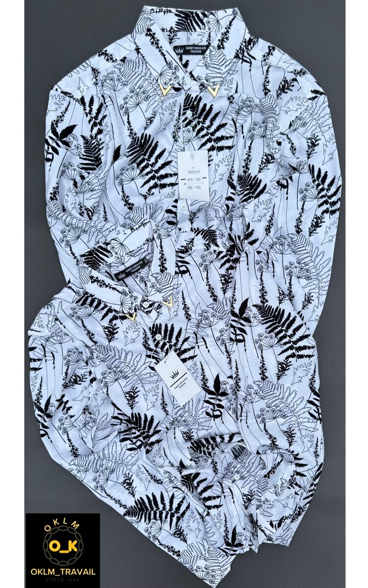 Chemises élégantes à motifs