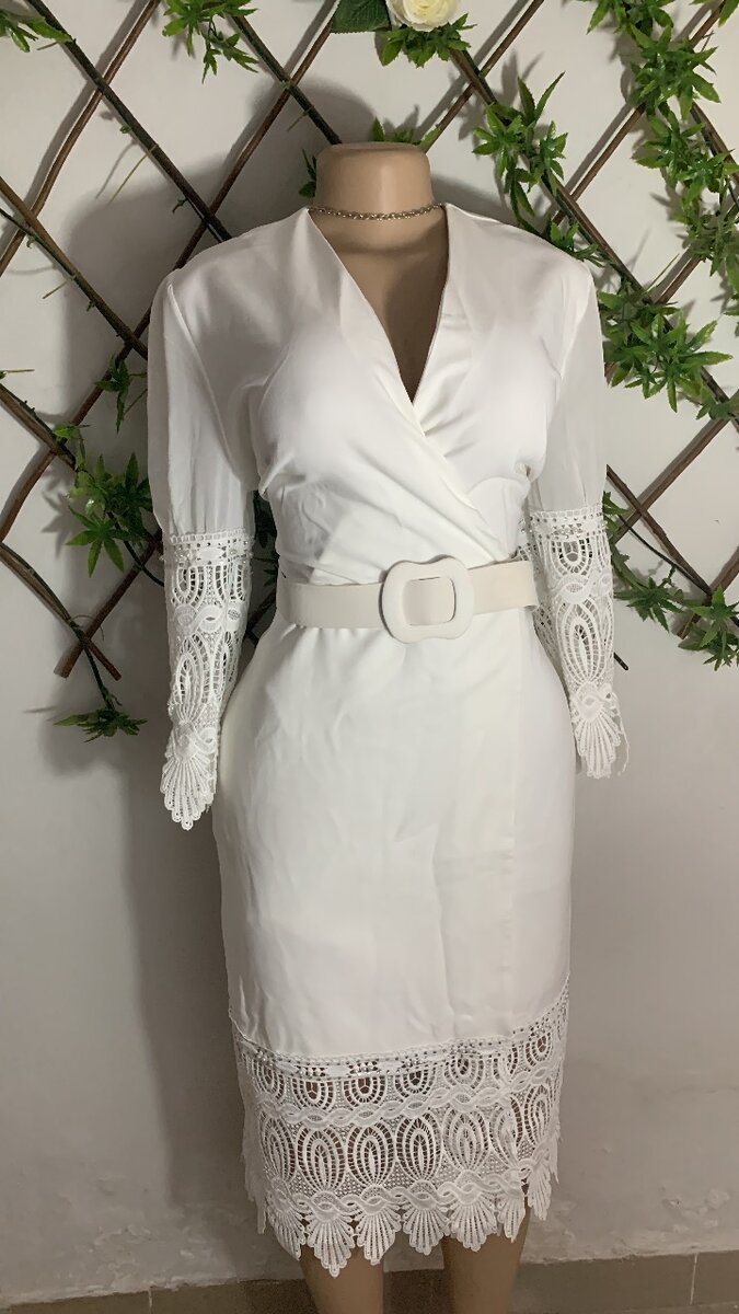 Lovely white dress for church