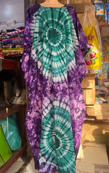 Robe africaine tie-dye pour femme