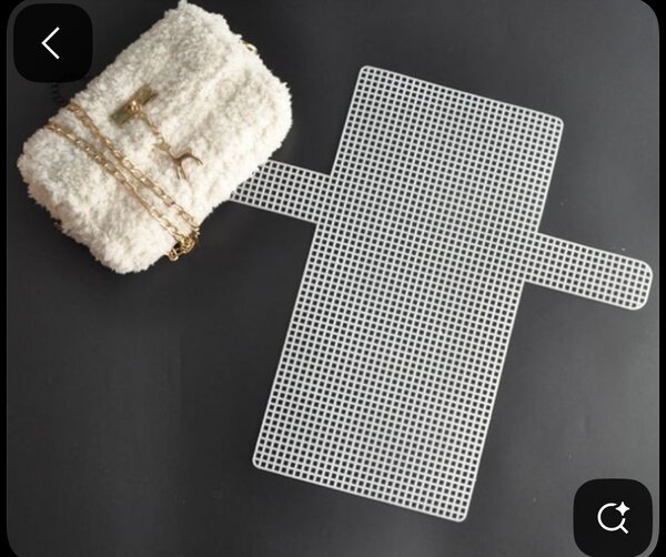 Toile plastique canevas sac