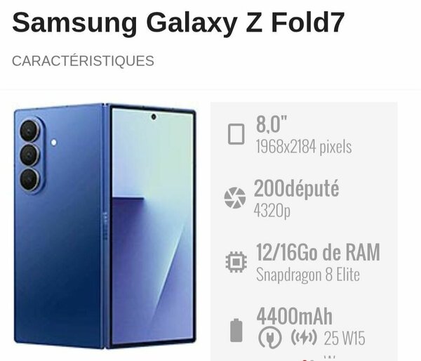 Samsung Galaxy Z Fold7