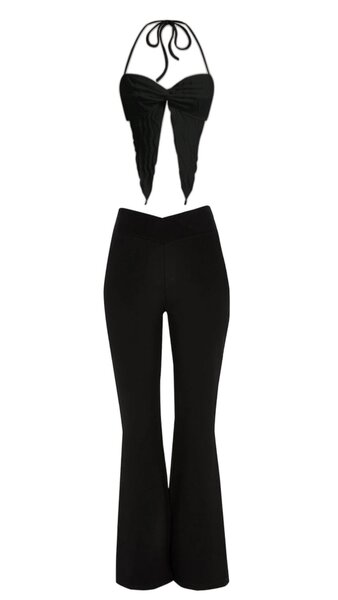 Ensemble Top et Pantalon Noir