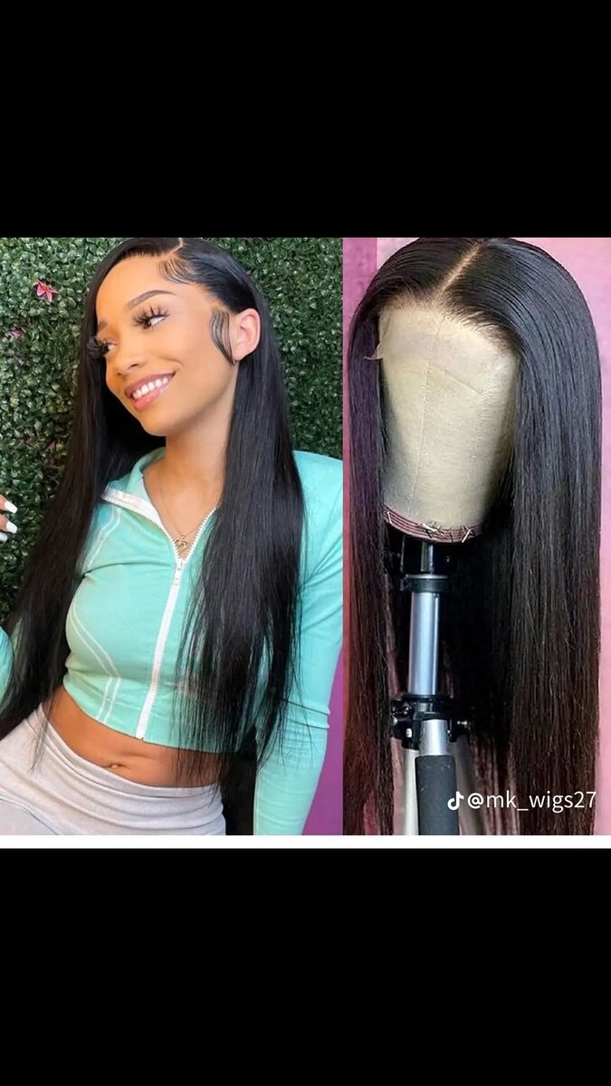 Perruque droite lisse