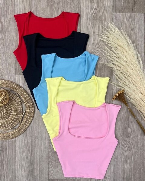 Lot de Tops Sans Manches Colorés