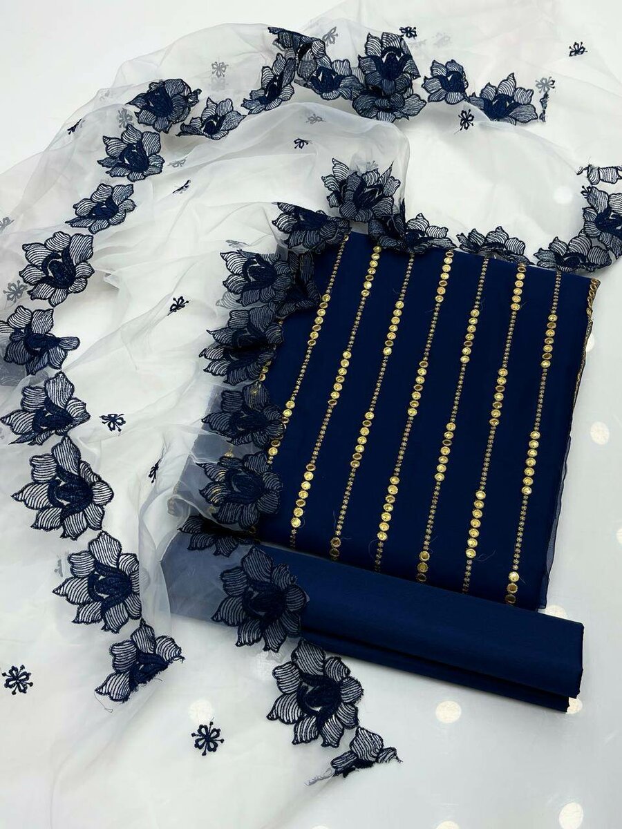 Eid collection organza 3 pc