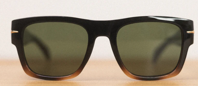Tortoise Horn-Rimmed Oversized Square Tinted Sunglass