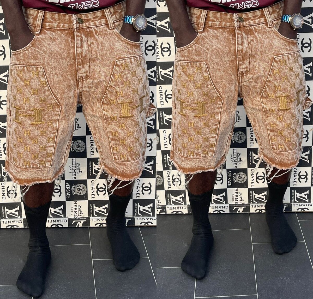 Shorts en denim tendance homme