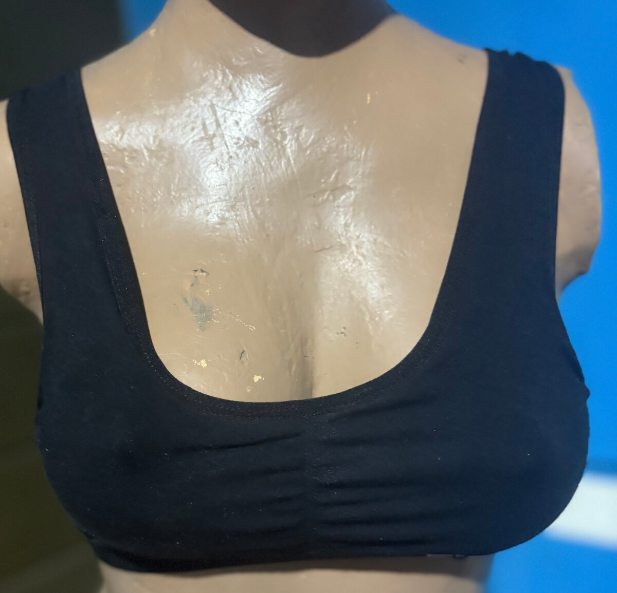 Top brassière noir pour femme