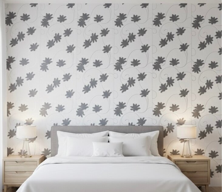 Papier peint floral moderne