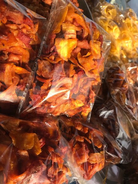 Chips de fruits croquants