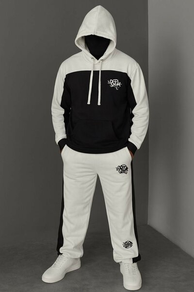 Ensemble sport bicolore élégant