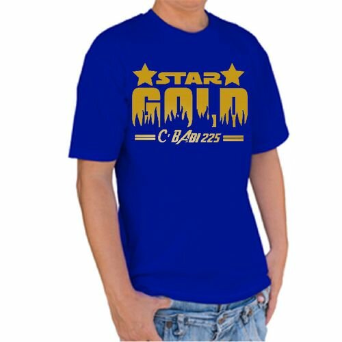 T-Shirt Coton Class Imprimé Star Gold