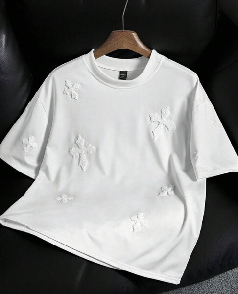 T-shirt et Pantalon Blanc Brodés