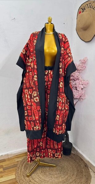 Kimono en coton coloré