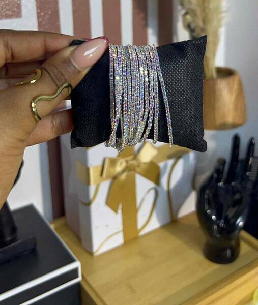 Sparkling Crystal Bracelet Set