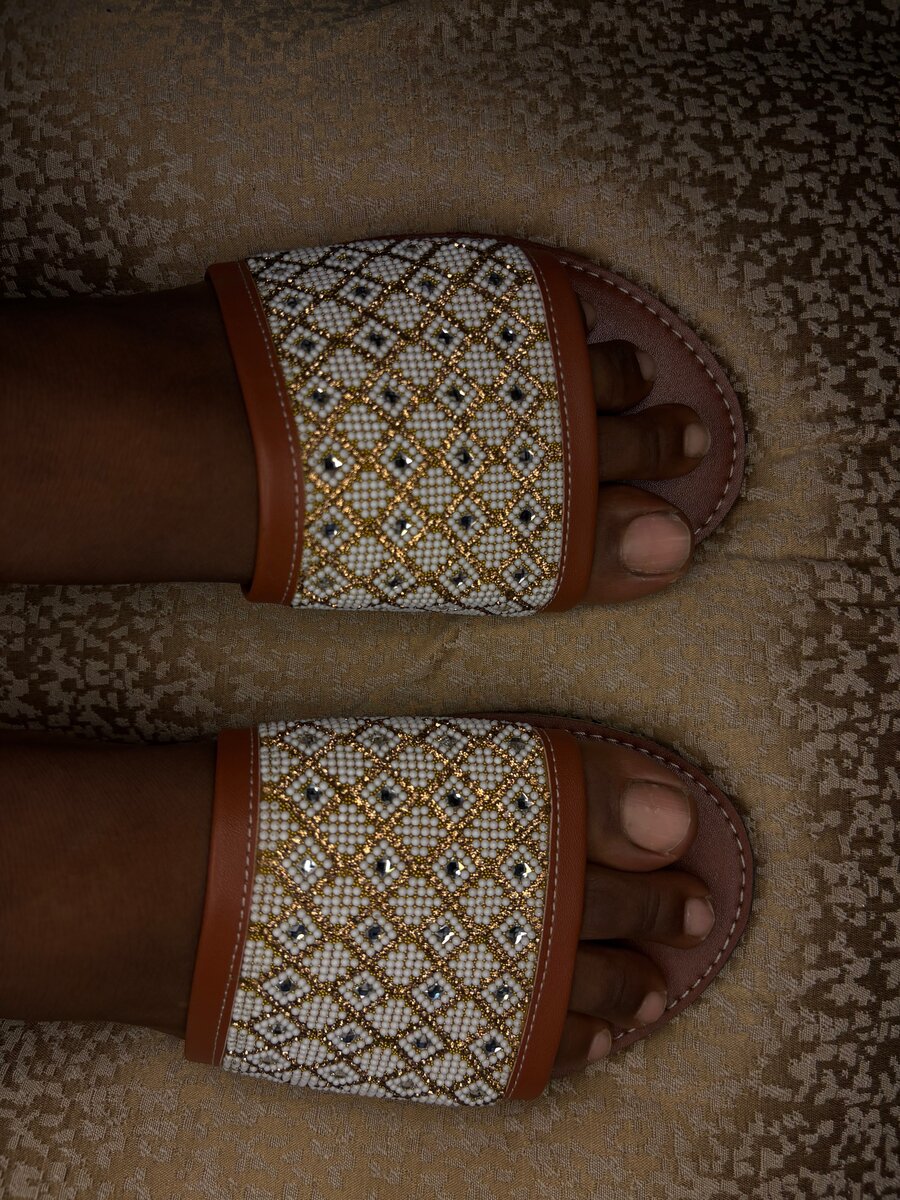 Sandales perlées élégantes