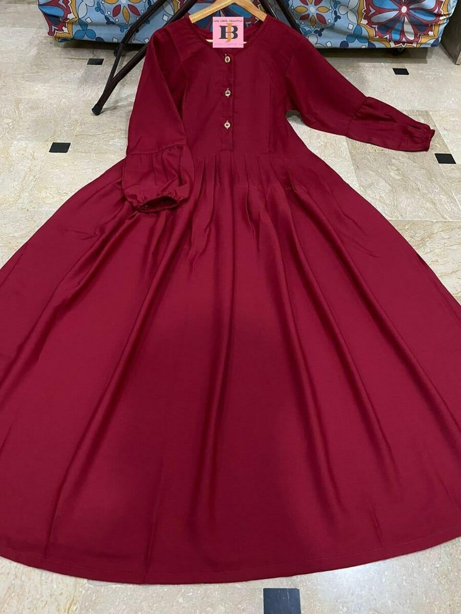 *_  Marble Button Abaya Without Stoller