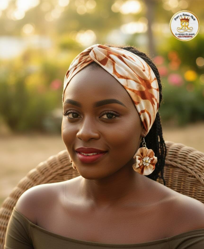 Ensemble Turban Terra cota