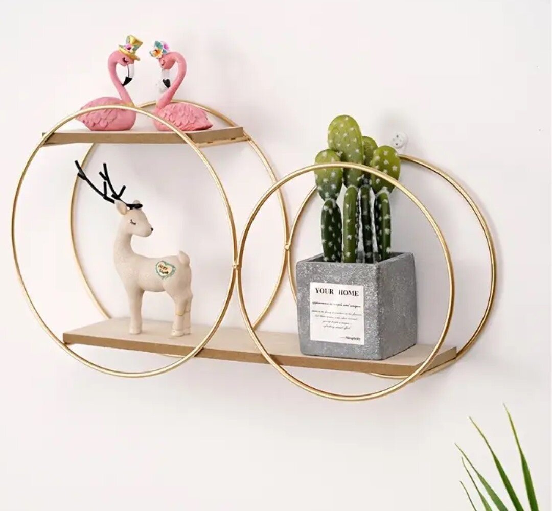 Étagères murales à deux niveaux